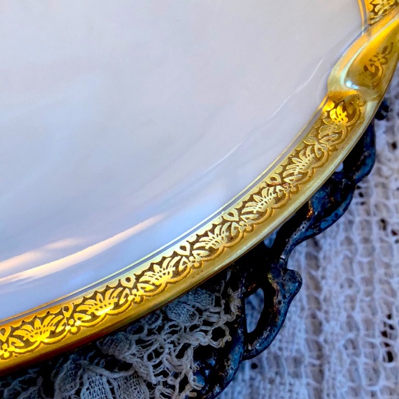 EUC- Uber Rare GDA France Haviland Limoges Calvados Double Handle Petite Platter - Picture 3 of 11